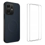 WANLONFENG TQ1 Магнитен Калъф за Honor X6d 5G - PC+TPU, Карбон текстура, 2 стъкла, снимка 2