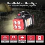 Соларен фенер COB/LED презареждащ се USB преносим с дръжка_1236587, снимка 3