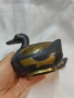 Две масивни кутии патици от висококачествен калай (pewter) с релефни апликации от месинг., снимка 4