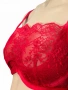 Hunkemöller червен дантелен сутиен - 85C, снимка 1