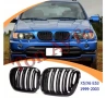 Двойни Бъбреци БМВ BMW Х5 Х6 1999 - 2003 Черен Гланц Решетки, снимка 1
