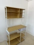 Кухненски стоящ рафт с контакти, 40 x 100 x 180.4 см, етажерка за печене / микровълнова, регулируеми, снимка 2