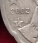 Две Гръцки монети от 10и20 евро цента (2002г) със Буквите(F) -(E) , снимка 4