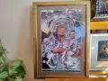 Гоблен Дева Мария "30/28см" "75€"нов!+3бр Подарък!, снимка 3