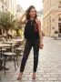 Desigual Страхотен черен топ с красива бродерия и пайети 🌹

​, снимка 1
