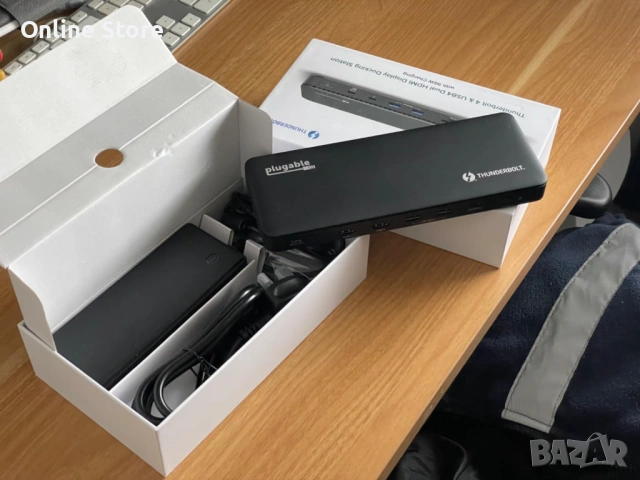 Plugable Thunderbolt 4 докинг станция 13-в-1 – 8K / 2x4K HDMI, 100W зареждане, снимка 9 - Други - 54169939