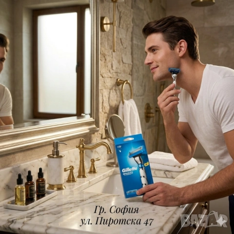 Gillette Mach3 Turbo 3D Жилет Мач 3 Мъжка самобръсначка 