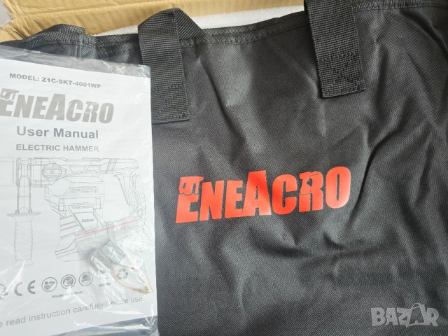 Професионален Къртач ENEACRO SDS-MAX 12 джаула, 1500W, 3 функции, антивибрационна дръжка, снимка 9 - Къртачи - 54390291