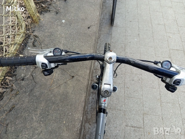 28 цола алуминиев велосипед Пежо с 21 скорости усилени капли амортисьори предни като нов , снимка 6 - Велосипеди - 53987447