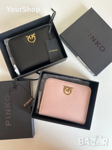 Чисто нов портфейл на PINKO в черен и розов цвят