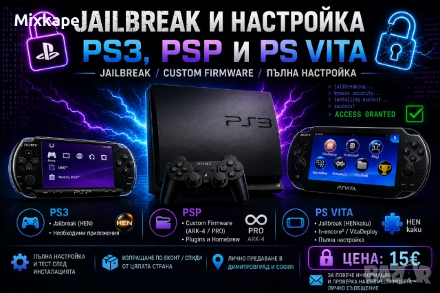 Jailbreak/Хакване на PS3,PSP,PSV | HEN / ARK4