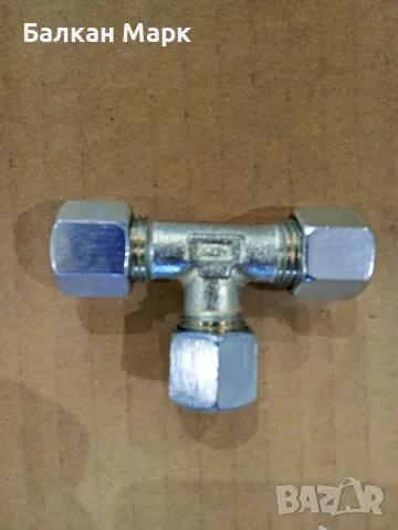 Немски газов Т-тройник GOK 10x10x10 mm за каравани, кемпери, лодки, снимка 2 - Аксесоари и консумативи - 55486590