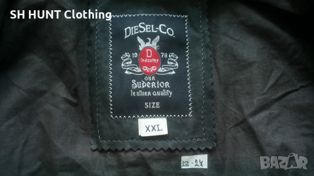 DIESEL LEATHER Jacket Размер XL мъжко яке естествена кожа 18-27, снимка 13 - Якета - 54804741