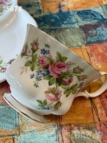 Royal Albert тенис сет Moss Rose, снимка 7 - Антикварни и старинни предмети - 54294557