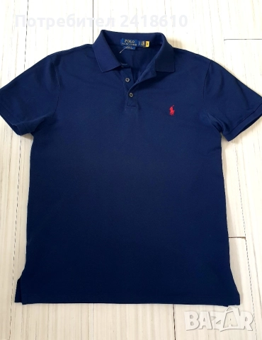 POLO Ralph Lauren Pique Cotton Stretch Mesh Slim Fit Mens Size L ОРИГИНАЛ! Мъжка Тениска!, снимка 3 - Тениски - 54886792