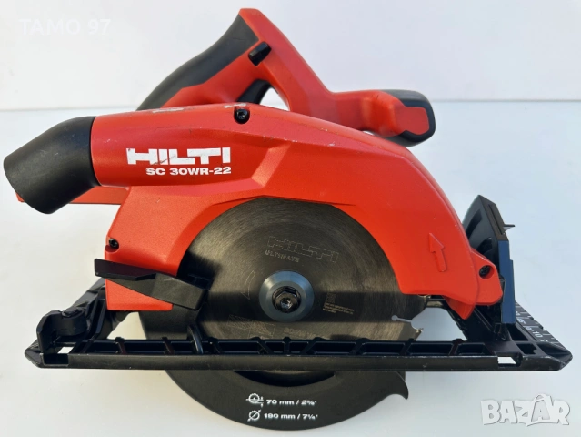 Hilti SC 30WR-22 Nuron - Безчетков ръчен циркуляр 22V перфектен!, снимка 2 - Триони и циркуляри - 54715822