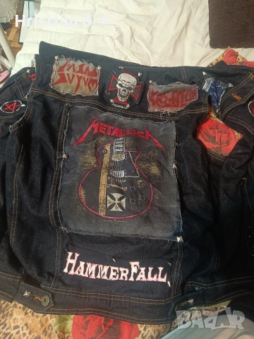 Battle vest дънков метъл елек с нашивки 
