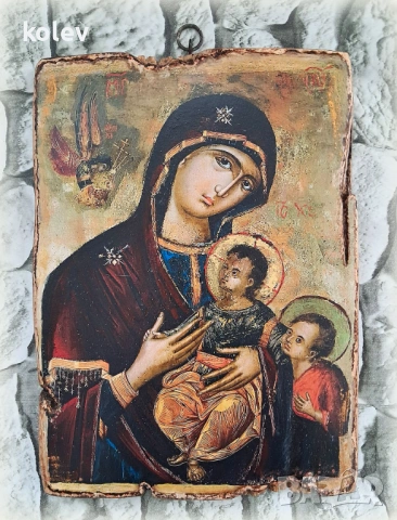 Икона на Пресвета Богородица с Младенеца Христос и св. Йоан Кръстител 25/18