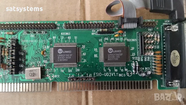 UMC UM82C863 FS10-U03 V1.1 Multi Controller 16-bit ISA IDE FLOPPY COM Print Card, снимка 7 - Други - 55332789