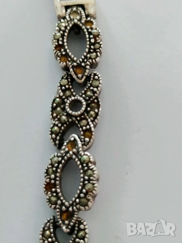 Сребърна гривна, снимка 5 - Гривни - 54211200