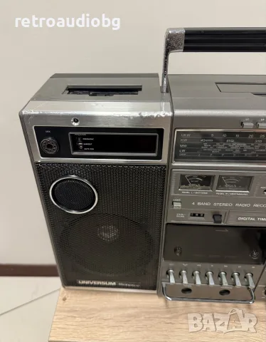 🔊Ретро масивен радиокасетофон Boombox Universum Senator 8800 - (SANYO) - Профилактиран🔊, снимка 4 - Радиокасетофони, транзистори - 55675068
