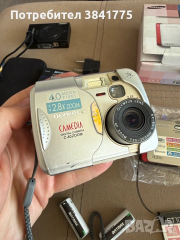 Комплект дигикам Canon Ixus 510 HS, Olympus Camedia C-40 Zoom, Samsung ST1000 като ново, снимка 7 - Фотоапарати - 55092357