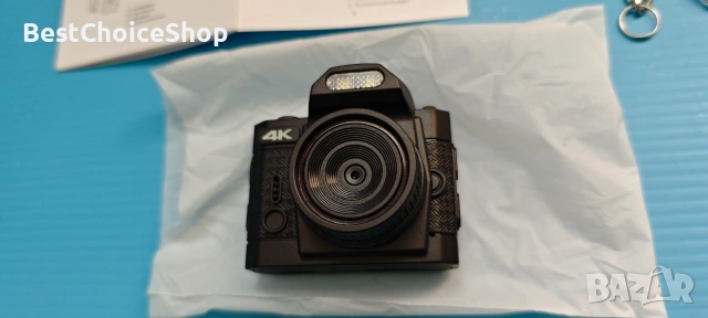 мини цифров фотоапарат 64 мегапиксела, 4K HD, 64 GB памет, LED светкавица, снимка 3 - Фотоапарати - 54990328
