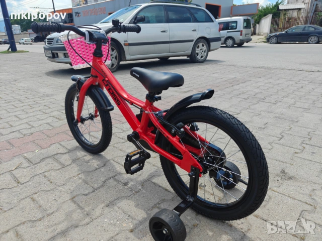 CROSS Алуминиев велосипед 16" DAISY червен, снимка 4 - Велосипеди - 54863911