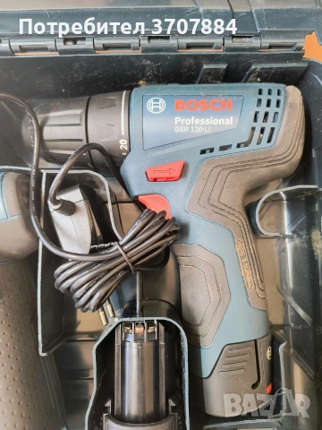 Нов, оригинален винтоверт Bosch GSR 120-LI, 12V/ъглошлайф Bosch GWS 12V-76 no, снимка 2 - Винтоверти - 55102619