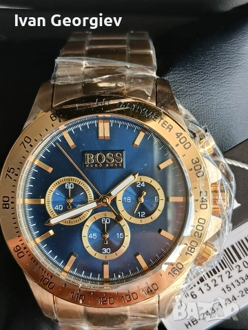 Нов часовник HUGO BOSS 1513340 ICON CHRONOGRAPH , снимка 2 - Мъжки - 54101387