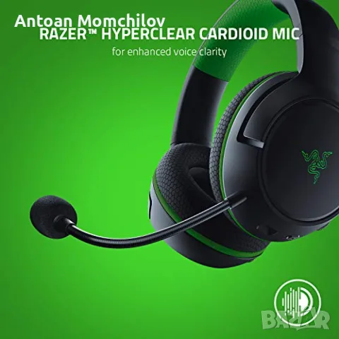 Безжични геймърски слушалки Razer Kaira Xbox Wireless 50 мм, снимка 4 - Слушалки за компютър - 55347806