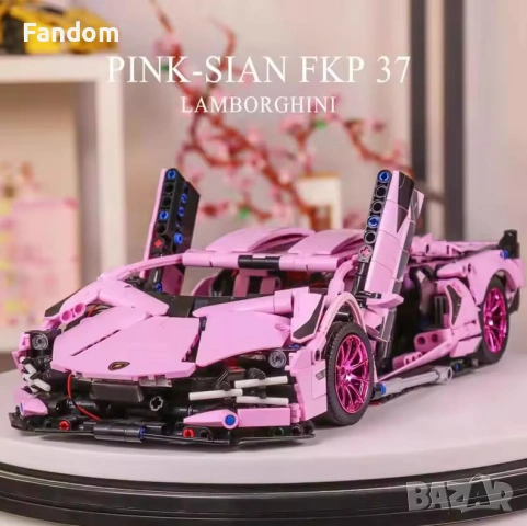 Тип Lego Сглобяема Състезателна Кола Sian 1215 части, снимка 4 - Конструктори - 54586262
