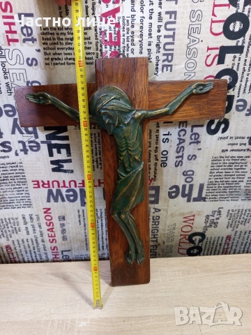 Кръст за стена/,разпятие, снимка 5 - Антикварни и старинни предмети - 54190821