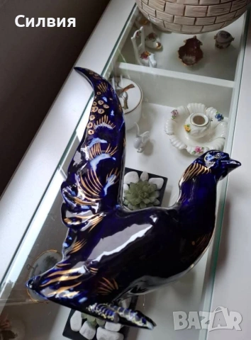 Фигура на птица Royal Dux Czechoslovakia , снимка 2 - Статуетки - 54960796