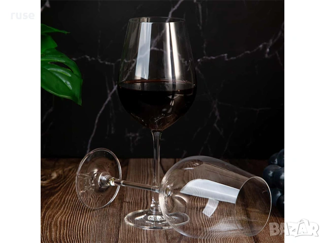 НОВИ! Чаши за червено вино 6 броя Bohemia Columba 650ml, снимка 8 - Чаши - 54676497