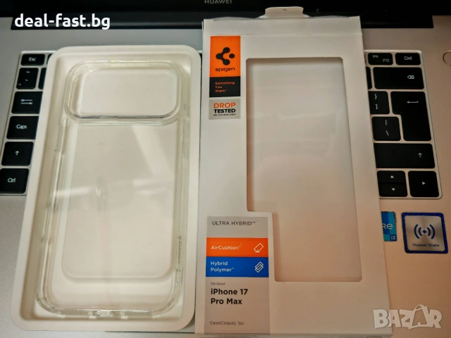 Твърд калъф Spigen Ultra Hybrid за Apple iPhone 17 Pro Max / Кристално прозрачен / ACS10278 /, снимка 7 - Калъфи, кейсове - 54415861
