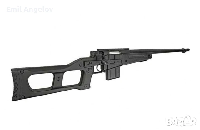 Продава се Airsoft реплика снайпер Swiss Arms SAS 08 Spring - Black - Cybergun/Well, снимка 7 - Бойно оръжие - 54500498
