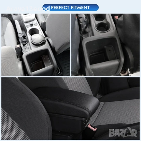 Подлакътник за Ford Focus MK3 2011-2018 с USB портове, снимка 5 - Аксесоари и консумативи - 54639892