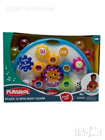 Детска музикална играчка Playschool Завърти колелата Играчка със зъбни колела Hasbro , снимка 7 - Образователни игри - 55143368