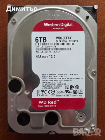 Western Digital 6 TB Red HDD NAS Hard Drive 8 бр
