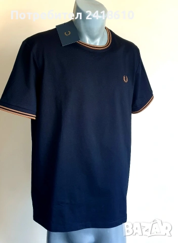 Fred Perry Cotton Mens Size L НОВО! ОРИГИНАЛ! Мъжка Тениска!, снимка 2 - Тениски - 54151986
