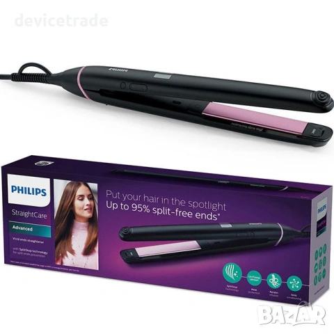 Преса за коса Philips Straight Care BHS675/00, 11 Нива на температура, снимка 2 - Преси за коса - 54592188