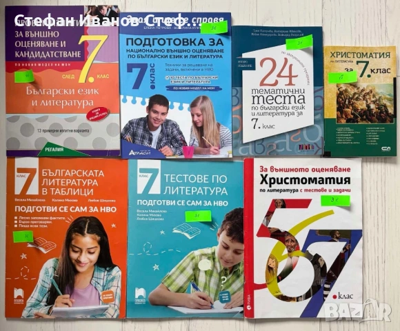 Помагала по БЕЛ за 7 клас НВО