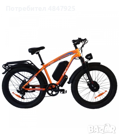 Електрическо колело PVY Max26 2x1200W 48V 30Ah, снимка 2 - Велосипеди - 54789296