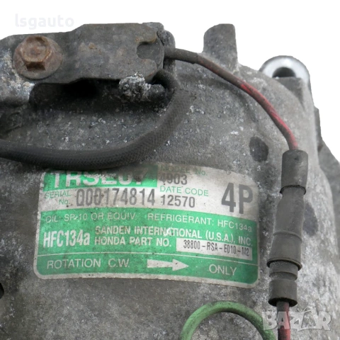 Компресор климатик Honda Civic VIII 2006-2011 ID: 161941 OEM 38800-RSA-E010-M2, снимка 3 - Части - 55058745