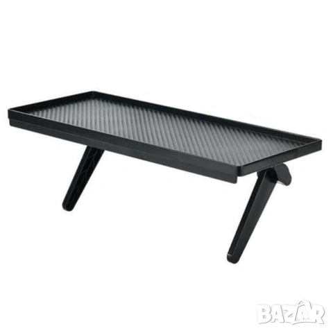 Универсален Помощен Рафт за Телевизор и Монитор (30 x 12.5 см) – Поставка за Рутер, Приемник и Диста