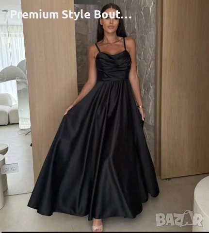 дълги сатенени рокли , снимка 5 - Рокли - 54003062