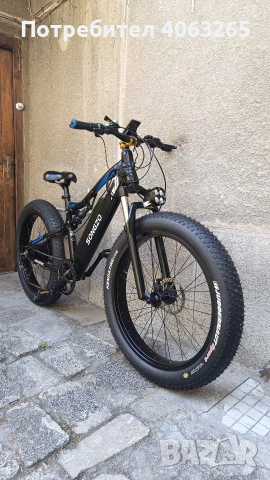 Електрически велосипед мекица Fatbike 26 цола, снимка 5 - Велосипеди - 54823772