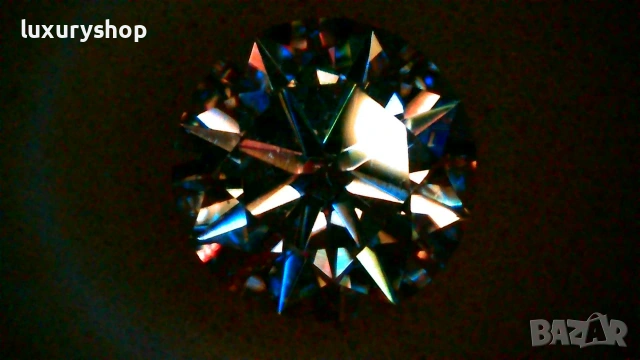 Диамант, Moissanite Brilliance, със сертификат, гравиран номер на камъка -50 ЕВРО - 2 карата, снимка 5 - Бижутерийни комплекти - 55082781