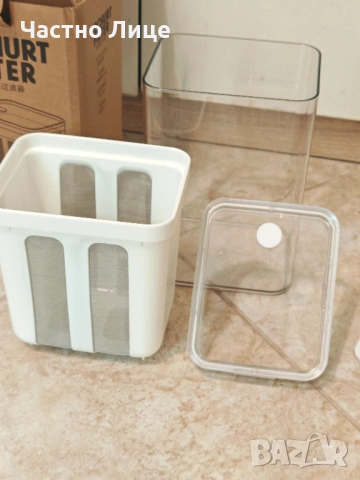 Чисто Нов Уред за Цедене на Кисело Мляко. Обем 1800 мл, снимка 2 - Други - 54221450